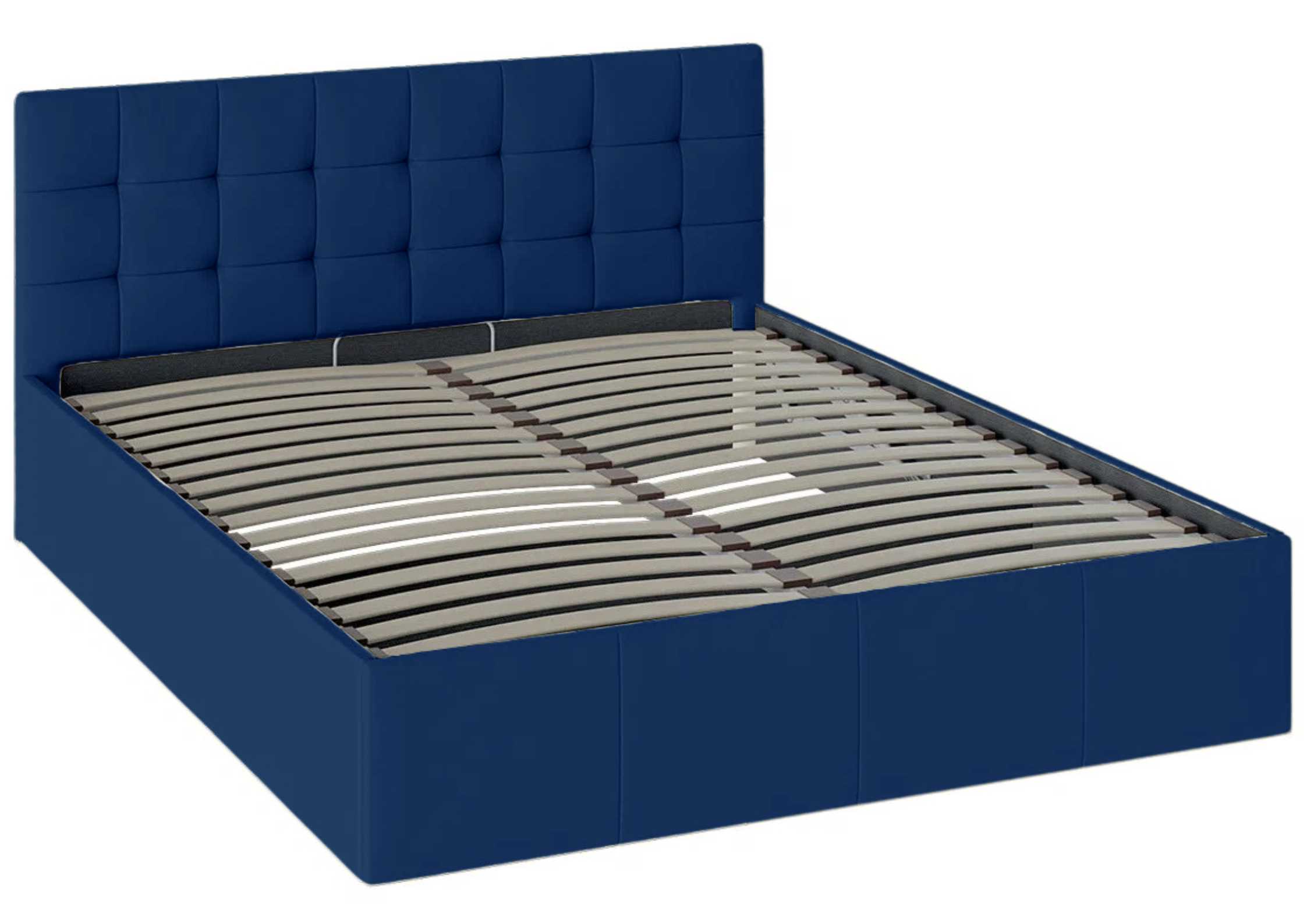 Granatowe łóżko 180x200cm